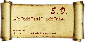 Sétáló Dániel névjegykártya